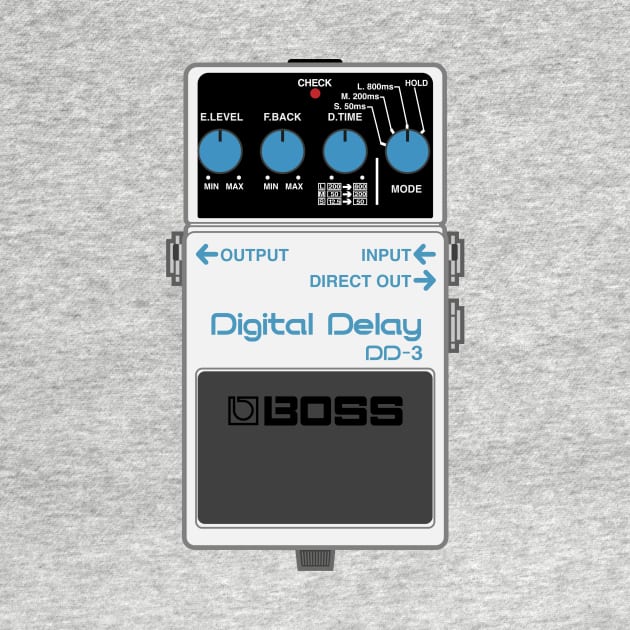 Boss DD-3 Digital Delay Guitar Effect Pedal by conform